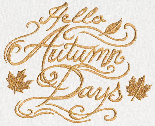 Hello Autumn Days