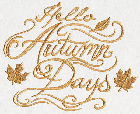 Hello Autumn Days