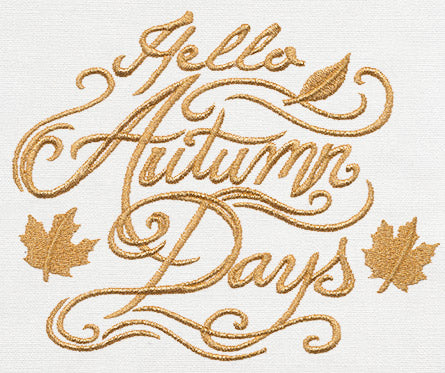 Hello Autumn Days