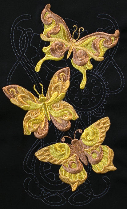 Steampunk Nouveau - Butterfly Cascade
