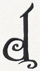 Fantasy Letter D - Lowercase
