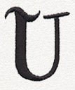 Fantasy Letter U - Lowercase