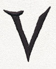Fantasy Letter V - Lowercase
