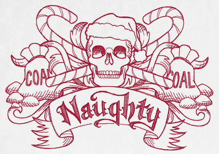 Naughty Christmas Crest