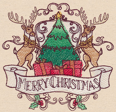 North Pole Express - Merry Christmas Crest