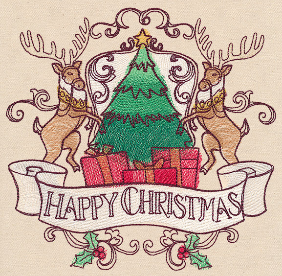 North Pole Express - Happy Christmas Crest