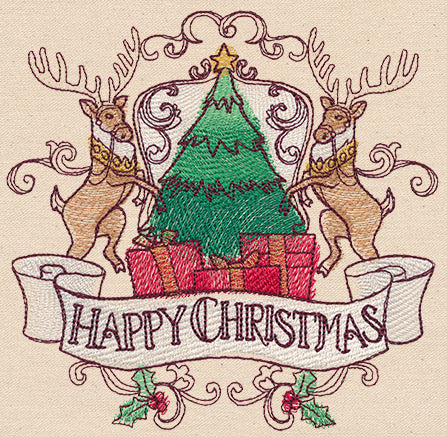 North Pole Express - Happy Christmas Crest