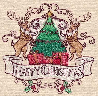 North Pole Express - Happy Christmas Crest