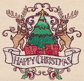 North Pole Express - Happy Christmas Crest