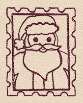 North Pole Express - Santa Stamp