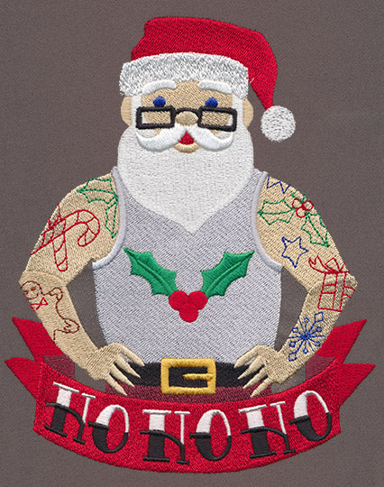 Tattooed Santa