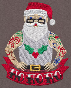 Tattooed Santa
