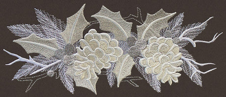 Christmas Luster - Pinecone Border