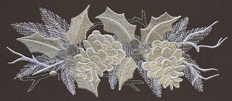 Christmas Luster - Pinecone Border