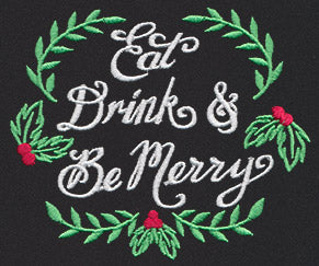 Chalkboard Christmas - Eat, Drink, and Be Merry