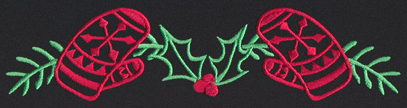 Chalkboard Christmas - Mitten Border
