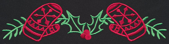 Chalkboard Christmas - Mitten Border