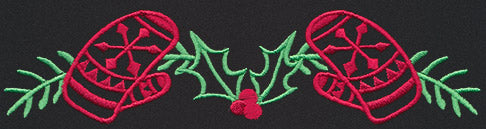 Chalkboard Christmas - Mitten Border