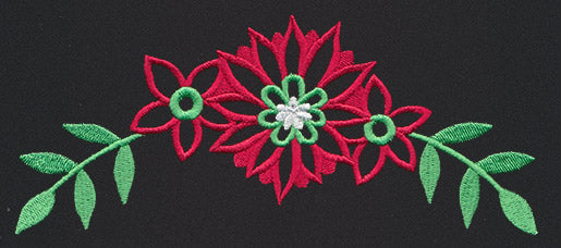 Chalkboard Christmas - Flower Border 1