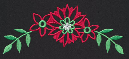 Chalkboard Christmas - Flower Border 1