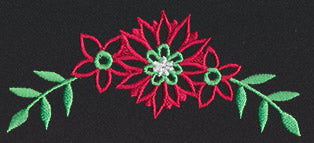 Chalkboard Christmas - Flower Border 1