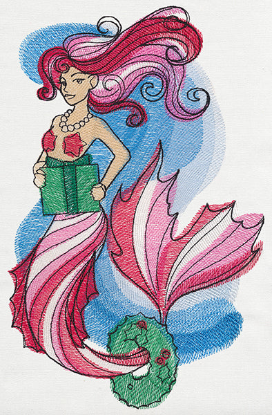 Candy Cane Mermaid