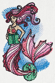 Candy Cane Mermaid