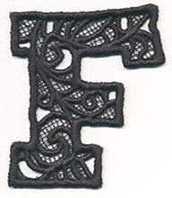 Bunting Letter F (Lace)