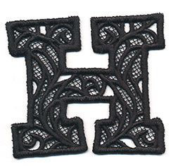 Bunting Letter H (Lace)
