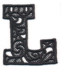 Bunting Letter L (Lace)