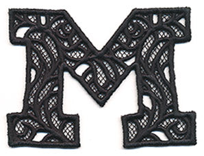 Bunting Letter M (Lace)
