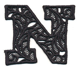 Bunting Letter N (Lace)