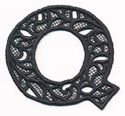Bunting Letter Q (Lace)