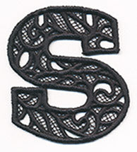 Bunting Letter S (Lace)