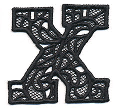 Bunting Letter X (Lace)