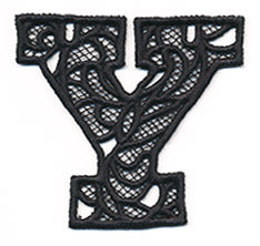 Bunting Letter Y (Lace)