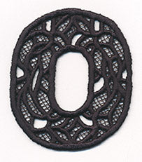 Bunting Number 0 (Lace)