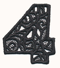 Bunting Number 4 (Lace)