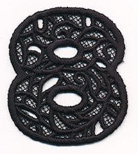 Bunting Number 8 (Lace)