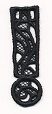Bunting Punctuation - Exclamation Point (Lace)