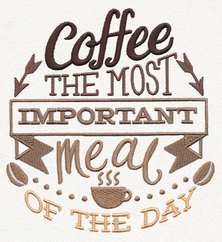 Coffee Break - The Most Important Meal of the Day