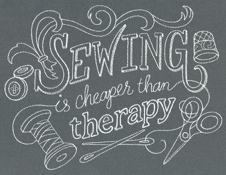 Sewing Is Cheaper than Therapy