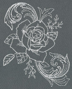 Chic Needlework - Rose Bloom