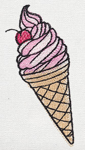 Oh Sugar Border - Ice Cream Cone
