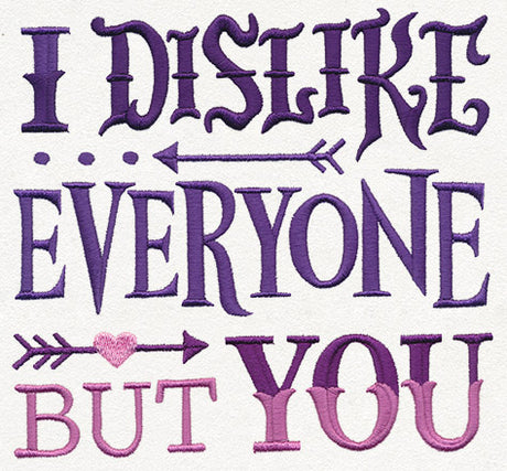 I Dislike Everyone But You
