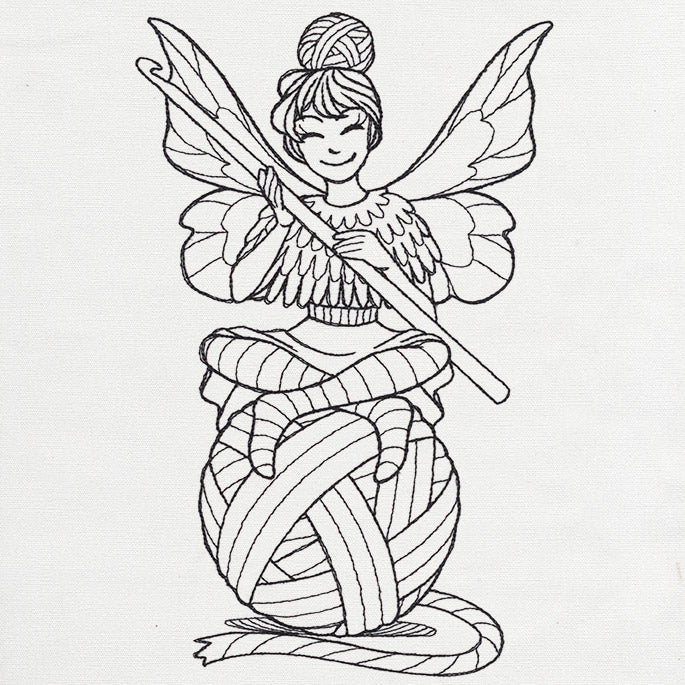 Crocheting Fairy