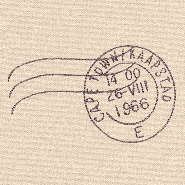 Passport to South Africa - Postmark