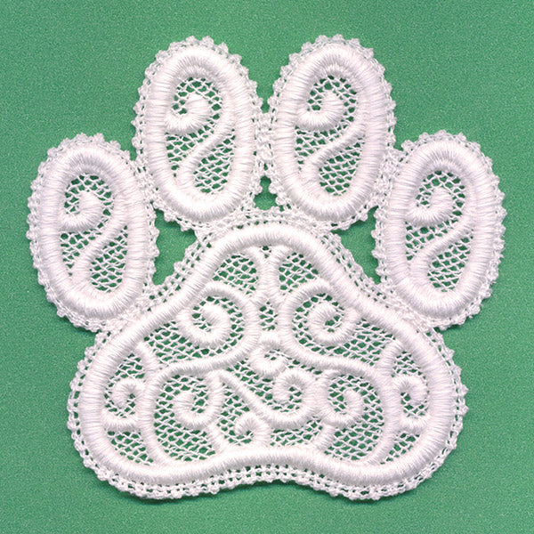 Puppy Paw Print (Lace)