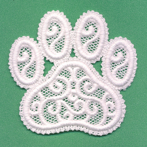 Puppy Paw Print (Lace)
