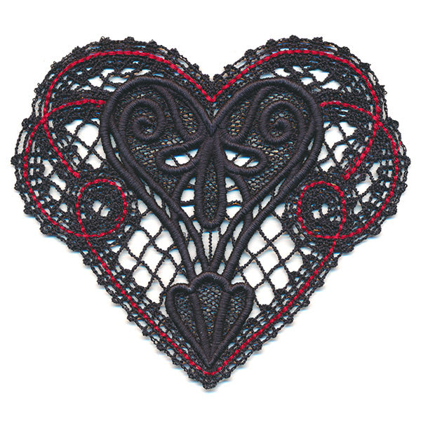 Luxe Accents - Heart (Lace)